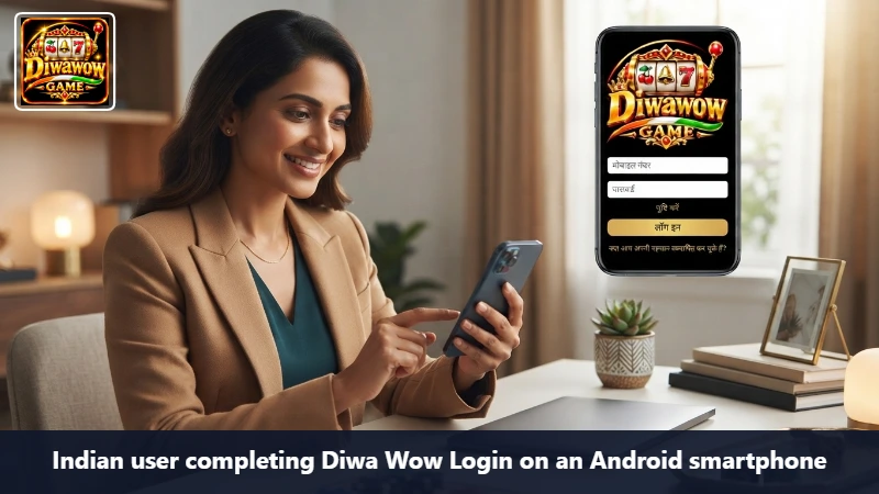 Login form on an Android phone with empty fields and no saved password showing